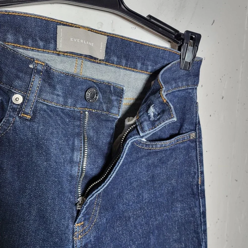 Everlane Womens Dark Wash Skinny‎ Denim Blue Jeans Size 25 Regular Casual Fall